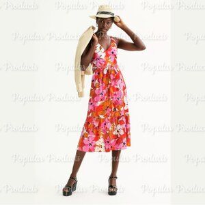 Nine West | Belted Sleeveless Midi Dress, Floral Print